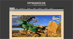 Desktop Screenshot of mysnakes.dk
