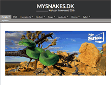 Tablet Screenshot of mysnakes.dk